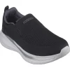 Skechers Mens Black Memory Foam Slip-On Trainer ROYCE 210791