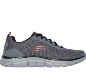 Skechers Mens Charcoal/Orange Memory Foam Laced Trainer 232758/CCOR