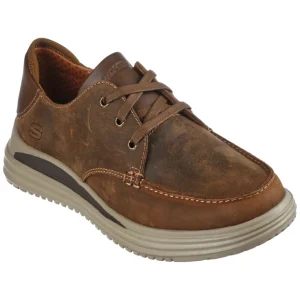 Skechers Mens Dark Tan Laced Casual Trainer 204473/CDB