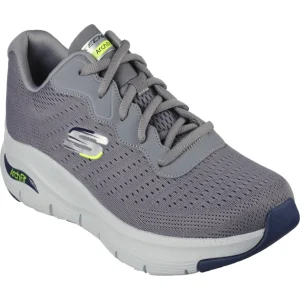 Skechers Mens Grey Arch-Fit INFINITY COOL Laced Trainer 232303/GRY
