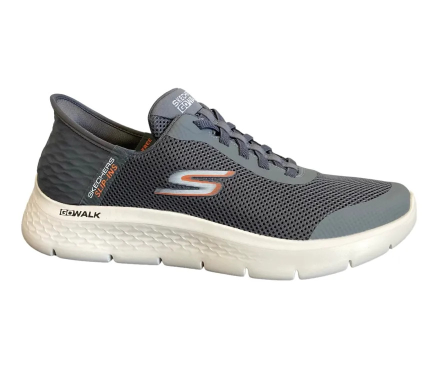 skechers_mens_grey_hands__0-1.webp Skechers Mens Grey Hands Free Slip-Ins Trainer 216324/GRY