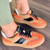 S.Oliver Ladies Orange Combination Laced Gum-Sole Trainer 23623-43 639