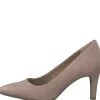 S.Oliver Ladies Rose Faux Suede Heeled Court Shoe 22411-39 512