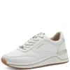 S.Oliver Ladies White Laced Wedge Trainer 23613-43 100