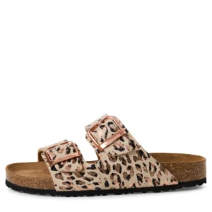 Tamaris Beige/Leopard Buckles Mule Slider 27503-42 490