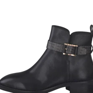 Tamaris Black Low Heel Ankle Boot 25369-29 001