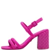 Tamaris Pink Faux Suede Block Heel Sandal 28358-20 516