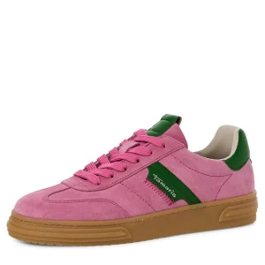 Tamaris Rose Suede Leather Combination Trainer 23788-42-5A1