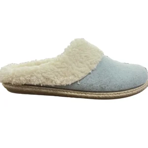 Toni Pons Ladies Sky Blue Fleece Mule Slippers DELI-BF