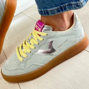 Victoria Ladies Mint Suede Leather Gum Sole Laced Trainer 8806107