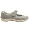 Waldläufer Ladies Silver Combination Velcro Shoe HENNI 496H33