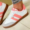 XTI Ladies Coral Combination Laced Trainer 143485