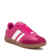 XTI Ladies Fuchsia Combination Laced Trainer 143485