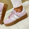 XTI Ladies Nude Combination Flatform Laced Trainer 143644