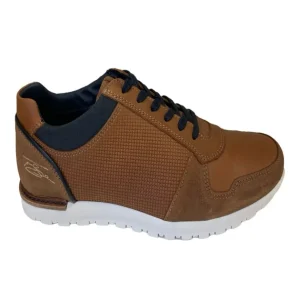 Lloyd & Pryce Mens Tommy Bowe Tan/Umber Grain Leather Laced Trainer GLEESON