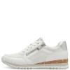 Marco Tozzi White Combination Laced/Zip Trainer 23782-41 197