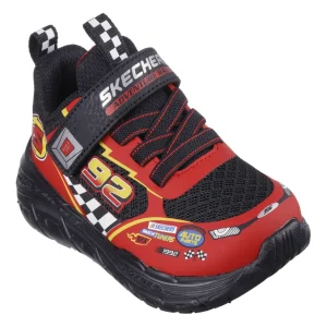 Skechers Kids Adventure Racer Velcro Trainer Black/Red 402303N/BKRD