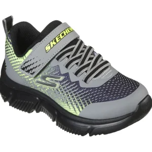 Skechers Kids Performance Grey/Black Velcro Trainer 405035/GYBK