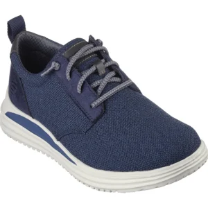 Skechers Mens Navy Canvas Memory Foam Trainer GLADWIN 204669