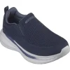 Skechers Mens Navy Memory Foam Slip-On Trainer ROYCE 210791
