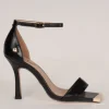 Una Healy Ladies Black Sparkle Heeled Sandal LIVIN IT UP
